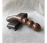 Naturale 18 cm quarzo rosa ametista bacchetta di cristallo gemma di cristallo Yoni bastone da massaggio come regalo for le donne 1 pz, citrino decorazione della stanza (Color : Red Obsidian)