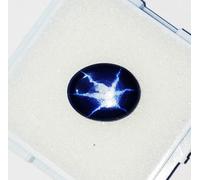 Naturale 6 Raggi Stella Zaffiro Blu 2 A 3 KT Certificato Loose Gemma ~ Omaggio