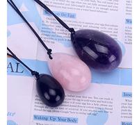 Naturale Ametista Giada Uovo Pietra di Cristallo Yoni Uovo for Le Donne Kegel Ginnico Stringere Le Palle di Massaggio Muscolare, Tipo 5 Collezioni di casa (Color : Type 2)