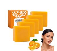 Naturale Dolce Arancia Sapone Bar con Esfoliante Peel - Biodegradabile Viso & Corpo Detergente per la maggior parte dei Tipi di Pelle, Rinfrescante Olio Essenziale Infuso Bar (5 scatole)