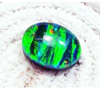 Naturale Doppietto Australiano Multicolore Opale di Fuoco 16.05 + KT Certificato