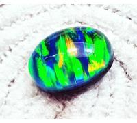 Naturale Doppietto Australiano Multicolore Opale di Fuoco 16.05 + KT Certificato