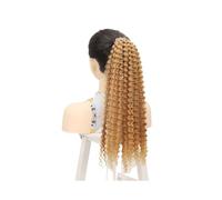 Naturale Extension for capelli ricci profondi e sciolti con coda di cavallo sintetica da donna, for uso quotidiano, con anello, parrucchino afro soffice Aspetto perfetto(27)