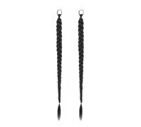 Naturale Extension for capelli sintetici con treccia lunga intrecciata e elastico, parrucca femminile intrecciata, coda di cavallo artificiale Aspetto perfetto(85cm)