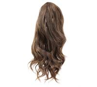 Naturale Extension for coda di cavallo corta con clip a forma di artiglio, extension for capelli sintetici con coda di cavallo Aspetto perfetto(2-30)