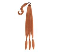 Naturale Extension for coda di cavallo lunga intrecciata con elastico for capelli, extension for capelli lisci e avvolgenti Aspetto perfetto(#30)