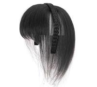 Naturale Falso Bangs Pezzo di Capelli Fascia Wispy Bangs Air Bangs Per Uso quotidiano Estensione Dei Capelli Sintetici HairBand Bangs