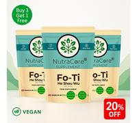 Naturale Fo-Ti / Foti (He Shou Wu ) Pillole,6000mg (4% Thsg ) Hair Growth-90Caps