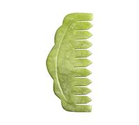 Naturale Giada Pietra Gua Sha Massaggio Pettine Gouache Raschietto for La Testa Del Corpo Meridiano Raschiando Consiglio di Agopuntura Cura di Bellezza 1Pcs (Color : 4)
