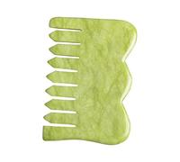 Naturale Giada Pietra Gua Sha Massaggio Pettine Gouache Raschietto for La Testa Del Corpo Meridiano Raschiando Consiglio di Agopuntura Cura di Bellezza 1Pcs (Color : 3)