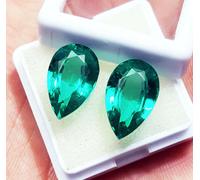Naturale Grandidierite Bluastro Verde 18 KT Paio Loose Gemma Certificato R760