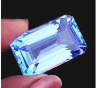 Naturale Luce Topazio Blu 46.45 KT Certificato Loose Gemma Con Omaggio