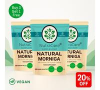 Naturale Moringa Capsule 500mg (8% Leucina, 6% Lisina) -100% & Organic-90Caps