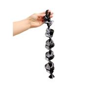 Naturale Parrucca con coda di cavallo, treccia lunga sintetica, con elastici for capelli, for ragazze, posticci for capelli con coda di cavallo Aspetto perfetto(Brownish Black-Gray)