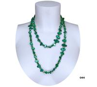 Collana Lunga Perle,Madreperla,Cristalli,Pietra Dura da Donna, Verde