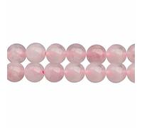 Naturale Quarzo Rosa Rotondo Sciolto 8mm Perline in Pietra Preziosa per fare Gioielli Collane Bracciali Circa 38cm un Filo 46 Perline