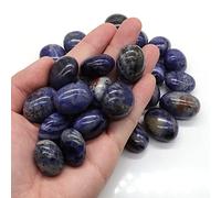 Naturale rotondo blu sodalite cristallo burattato sfuso esemplare di pietre preziose gemma grezza acquario decorazione regalo decorazione della stanza (Size : 300G)