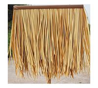 Naturale Simulazione Chech Tile Tetto Capelli Erba Gazebo Promenade Erba Artificiale Decorativo Ignifugo E Anti-Aging Fake Thatch Man-Made Thatch-0.5X0.5m (1.64X1.64ft)(Yellow4,6pcs)