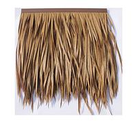 Naturale Simulazione Chech Tile Tetto Capelli Erba Gazebo Promenade Erba Artificiale Decorativo Ignifugo E Anti-Aging Fake Thatch Man-Made Thatch-0.5X0.5m (1.64X1.64ft)(Yellow3,8pcs)