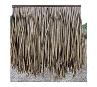 Naturale Simulazione Chech Tile Tetto Capelli Erba Gazebo Promenade Erba Artificiale Decorativo Ignifugo E Anti-Aging Fake Thatch Man-Made Thatch-0.5X0.5m (1.64X1.64ft)(Yellow1,6pcs)