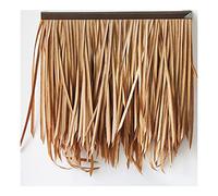Naturale Simulazione Chech Tile Tetto Capelli Erba Gazebo Promenade Erba Artificiale Decorativo Ignifugo E Anti-Aging Fake Thatch Man-Made Thatch-0.5X0.5m (1.64X1.64ft)(Yellow5,8pcs)