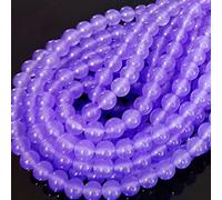 Naturale Viola Rotondo Liscia Gemma Perle Allentate per Gioielli Che Fanno 15 "Filo per Sacchetto All'ingrosso