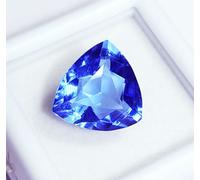 Naturale Zaffiro Blu Cubico Forma 3.80 + KT Certificato Loose Gemma P215