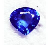 Naturale Zaffiro Blu Taglio a Pera Loose Gemma 10.65 KT Certificato Con Omaggio