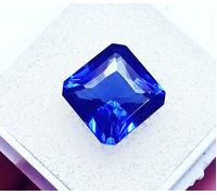 Naturale Zaffiro Blu Taglio Quadrato 9 + KT Certificato Loose Gemma Con Omaggio