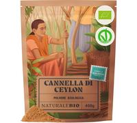 NaturaleBio Cannella di Ceylon in polvere 450g. Vera cannella aromatica di 450 g