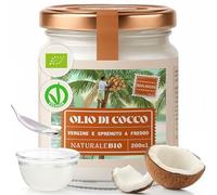 NaturaleBio Olio di Cocco Bio Vergine Spremuto a Freddo