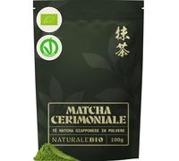 NaturaleBio Tè Verde Matcha Biologico in Polvere. Grado Cerimoniale A, 100g. Pro