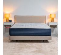 Naturalex - Materasso Matrimoniale 160x200 cm - Ergolatex - Spessore 32 cm - Solido - Schiuma Memory HR e Lattice, Ergonomico, Traspirante, Ipoallergenico e Antiacaro - Lato Estivo/Invernale