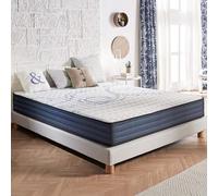 Naturalex - Materasso Memory 160x200 cm Matrimoniale Modello Perfect Dream - Alto 21 cm - Anallergico Antiacaro - Alleviamento Punti di Pressione 7 Zone - Lattice Blue