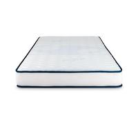 Naturalex - Materasso Singolo 90x190 cm - Altezza 15 cm - Visco-Carbone Promo - Schiuma Memory HR e Lattice Blu - Ergonomico, Morbido, Ipoallergenico, Ventilato - Lato Invernale ed Estivo