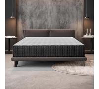 Naturalex | Titanium | Materasso Matrimoniale 160x200 cm Memory e Lattice Multi Densità | Nano Particelle Purificanti in Titanio | Sistema Correttivo dei Punti Di Pressione e Antiaffossamento