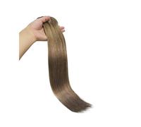 Naturali Extension for capelli con clip, senza cuciture, 8 pezzi, veri capelli umani, capelli naturali, doppia trama liscia Extension Capelli(8,16inches)