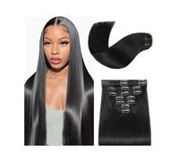 Naturali Extension for capelli lisci con clip, veri capelli umani, clip in 100% Remy brasiliano Extension Capelli(22 inches,240g)