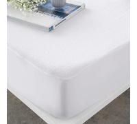 NATURALI - Protezione materasso liscia e regolabile - 100% cotone Terry - Impermeabile, traspirante e antiallergico - Letto 90/105/120/135/140/150/160/180 - Culla 60x120 cm - Prodotto in Spagna