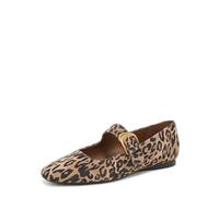 Naturalizer Cosmic, Scarpa Mary Jane Donna, Pelle Scamosciata Leopardata Marrone Scuro, 42 EU Larga