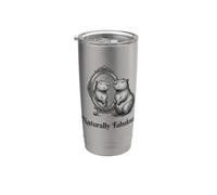 Naturally Fabulous Capybara Specchio Design Divertente Self Love Bicchiere termico in acciaio inox doppia parete