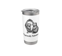 Naturally Fabulous Capybara Specchio Design Divertente Self Love Bicchiere termico in acciaio inox doppia parete