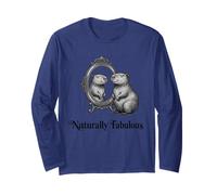 Naturally Fabulous Capybara Specchio Design Divertente Self Love Maglia a Manica