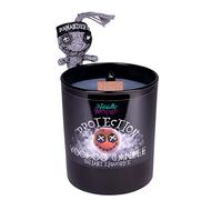 Naturally Wicked® - Candela protettiva per voodoo, con bambola vuota e bacchetta di cristallo di ossidiana, naturale, vegana e cruelty free