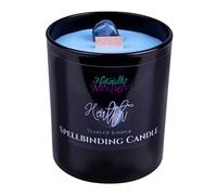 Naturally Wicked Spellbinding Health Candle con cristallo, stoppino in legno e confezione regalo