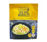 Naturally Yours Noodles Red Rice | 100% Natural & Vegetarian | Easy & Instant to Cook | No Preservatives Artificial Flavours, Colours or MSG | 180g