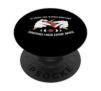 Naturalmente parlo a me stesso quando lavoro a maglia PopSockets PopGrip Adesivo