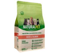 NaturalPet Cat Senior Salmone - 300 gr - Crocchette naturali cane - 1° ORDINE? scegli lo sconto BZR5 / BZR20 + 200 punti fedeltà