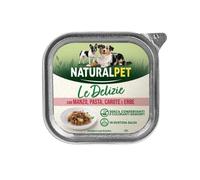 NaturalPet Le Delizie Paté in salsa Dog Adult All Breeds 150 gr - Manzo, pasta, carote ed erbe - 1° ORDINE? scegli lo sconto BZR5 / BZR20 + 200 punti fedeltà