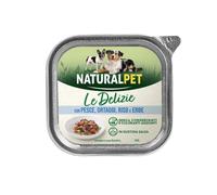 NaturalPet Le Delizie Paté in salsa Dog Adult All Breeds 150 gr - Pesce, ortaggi, riso ed erbe - 1° ORDINE? scegli lo sconto BZR5 / BZR20 + 200 punti fedeltà